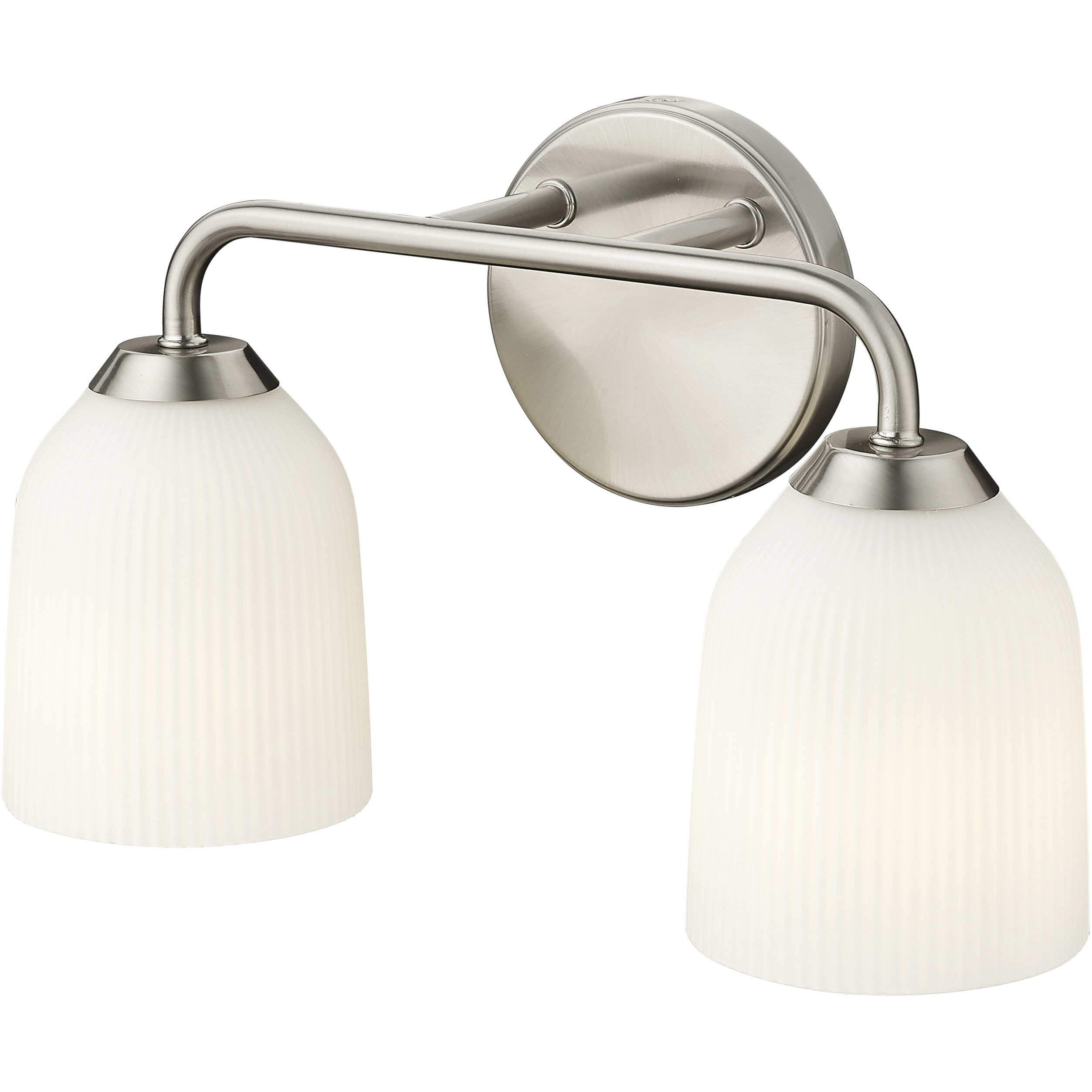 Norah 2 Light 15 inch Brushed Nickel Bathroom Vanity Light Wall Light